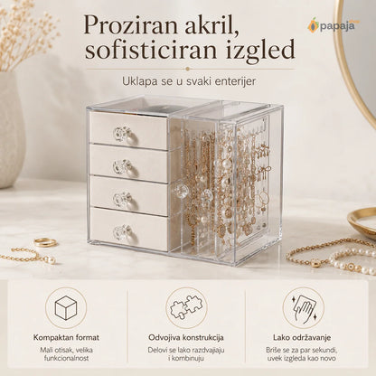 Akrilna Kutija za Nakit - Savršena Organizacija | Papaja Shop