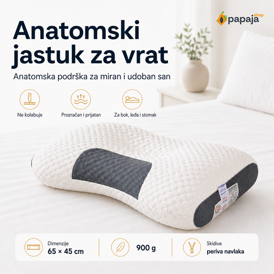 Anatomski Jastuk za Vrat — slika 1