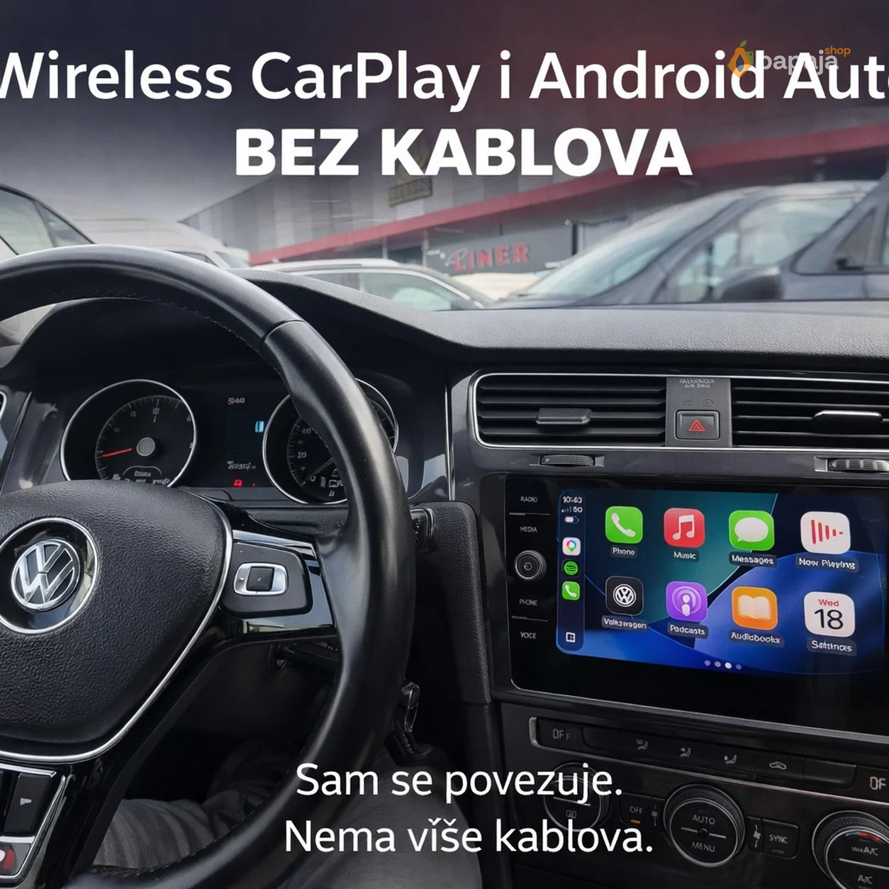 Bežični Apple Carplay & Android Auto Adapter | Papaja Shop