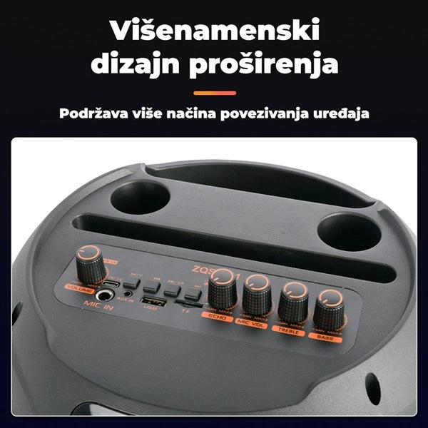 Bluetooth karaoke zvučnik sa RGB osvetljenjem