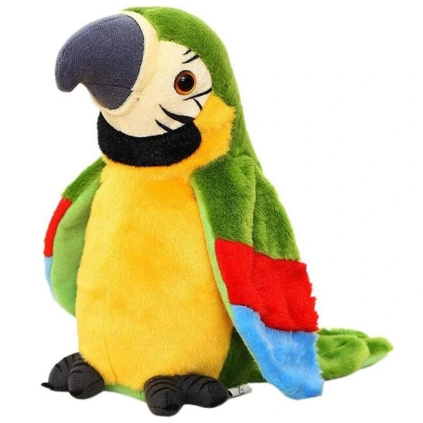 Brbljivi plišani papagaj