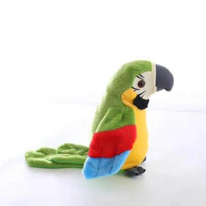 Brbljivi plišani papagaj