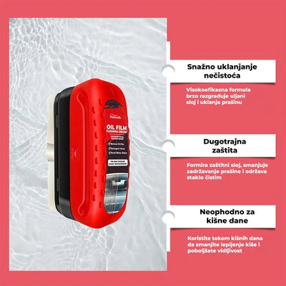 Četka za uklanjanje masnih naslaga sa vetrobrana – sa hidrofobnim efektom