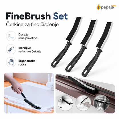 FineBrush Set Četkica za Fino Čišćenje (3 kom)