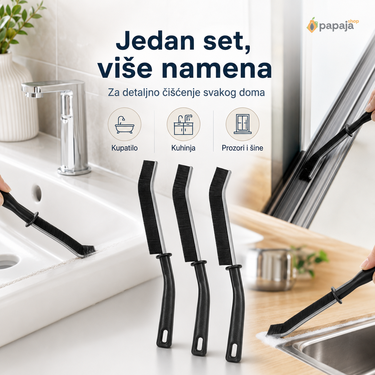 FineBrush Set Četkica za Fino Čišćenje (3 kom)