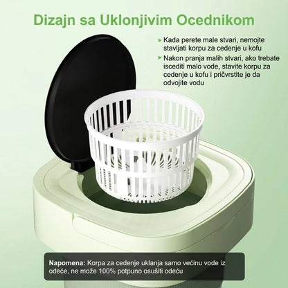 Električna prenosiva mašina za veš 9L