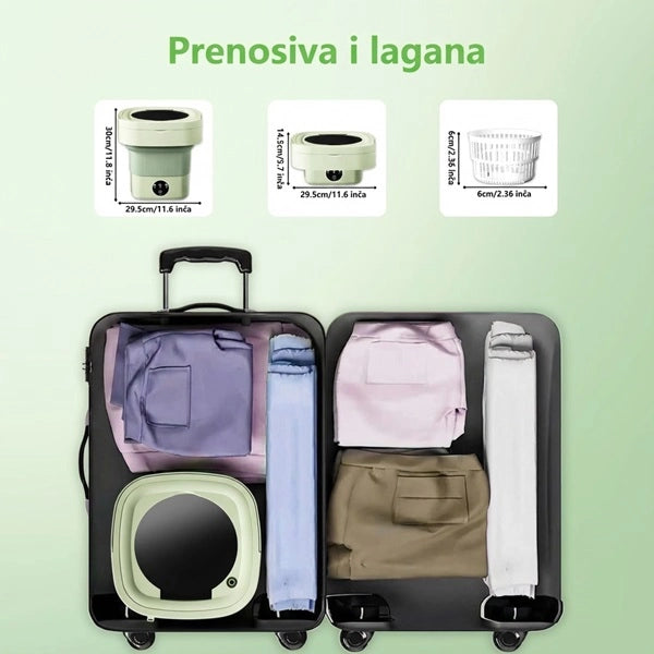 Električna prenosiva mašina za veš 9L