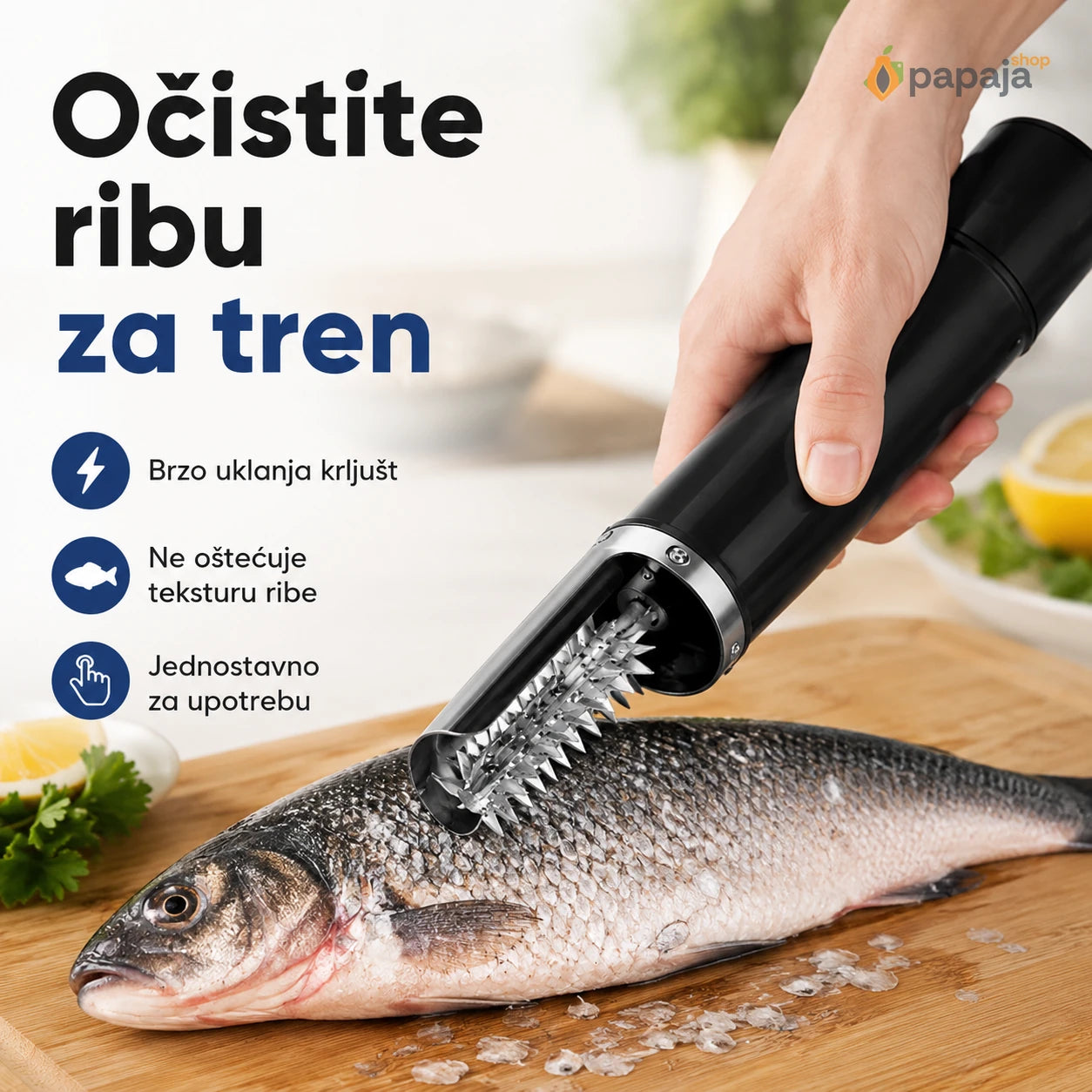 Očistite ribu za tren – brzo uklanja krljušt