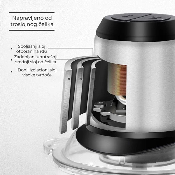 Električni secko za povrće i meso