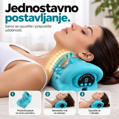 Ergonomski Masažni Jastuk za Vrat - Punjivi | Papaja Shop