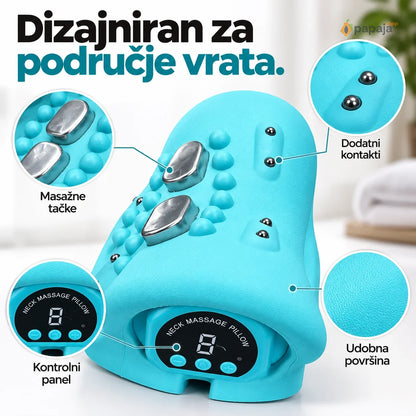 Ergonomski Masažni Jastuk za Vrat - Punjivi | Papaja Shop