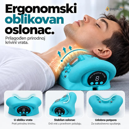 Ergonomski Masažni Jastuk za Vrat - Punjivi | Papaja Shop