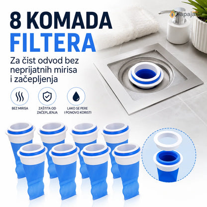 8 komada filtera za čist odvod bez mirisa | Papaja Shop