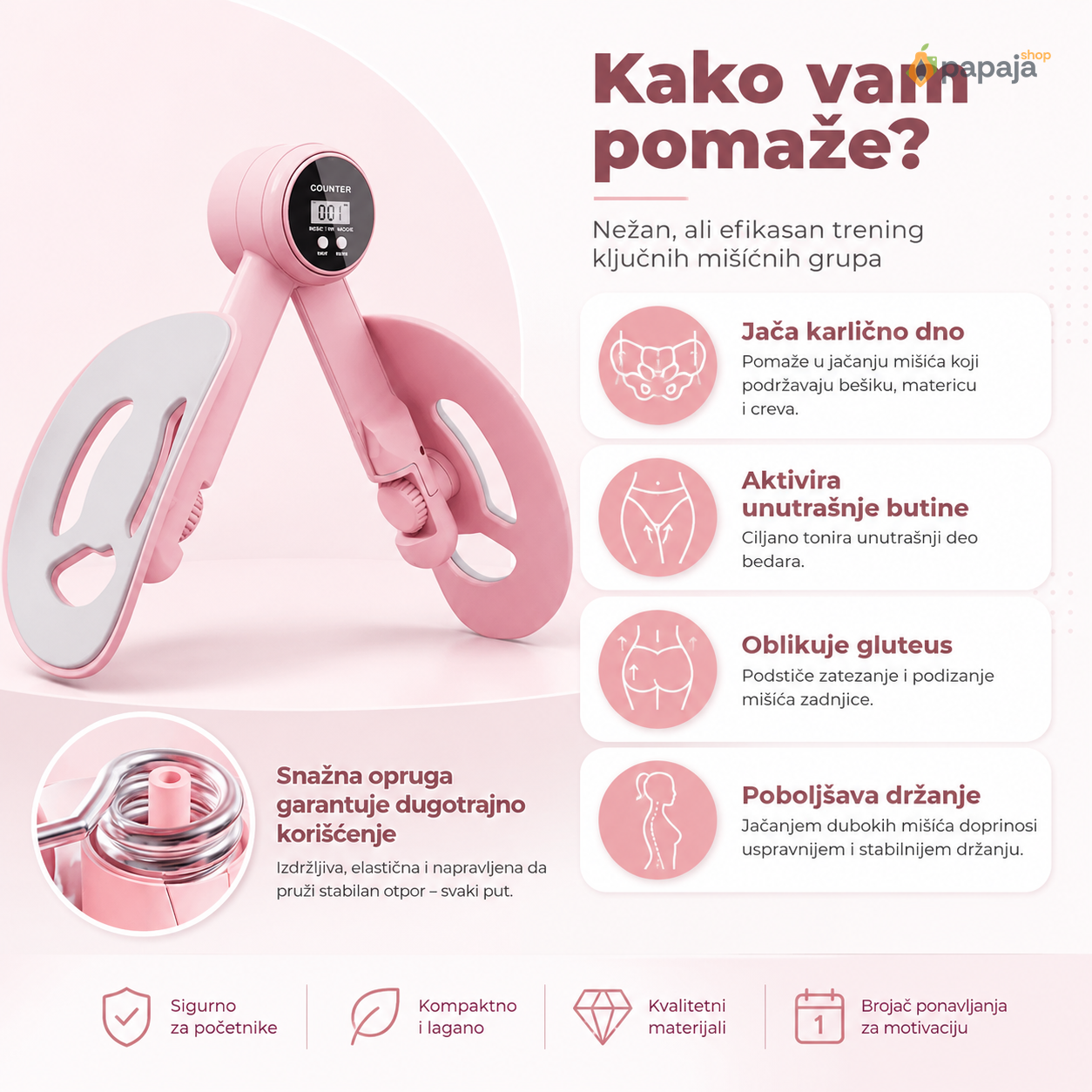 Trenažer za butine i karlicu — benefiti (Kako vam pomaže?)