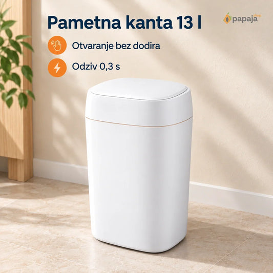 Pametna kanta HH-001, bela, 13 l, senzor 0,3 s | Papaja Shop | benefiti-13l-20261016