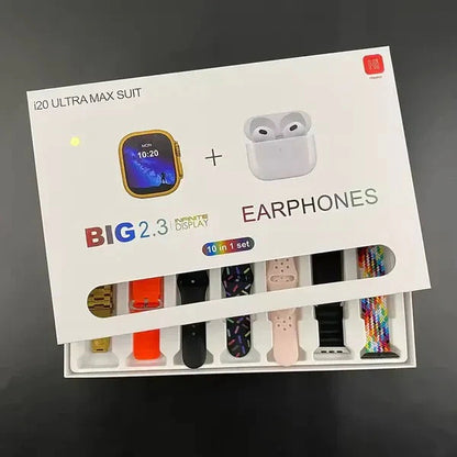 Pametni sat sa bluetooth slusalicama - i20 ultra max 10u1