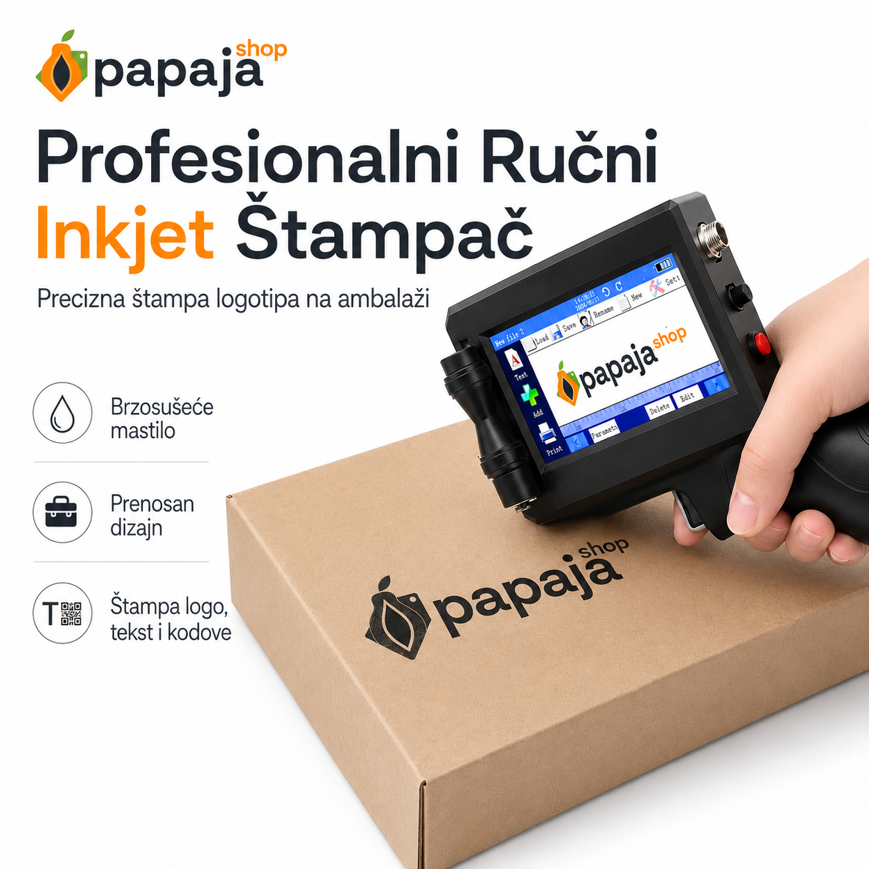 Profesionalni Ručni Inkjet Štampač