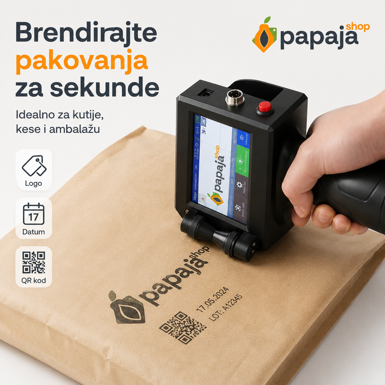 Profesionalni Ručni Inkjet Štampač