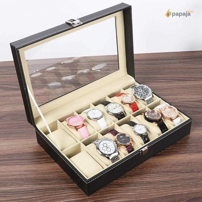 Elegantna Kutija za Satove (12 komada) | Papaja Shop