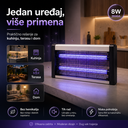 LED lampa 8W protiv komaraca 1