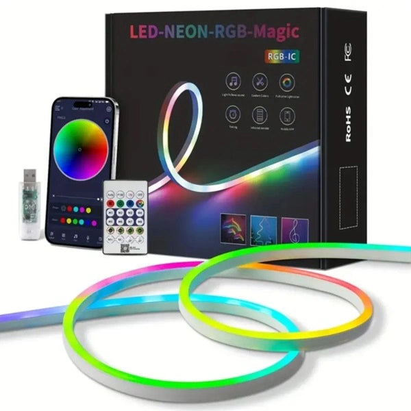 LED neon RGB traka 5m – Fleksibilno osvetljenje za svaki prostor
