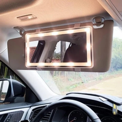 LED ogledalo za šminkanje u autu