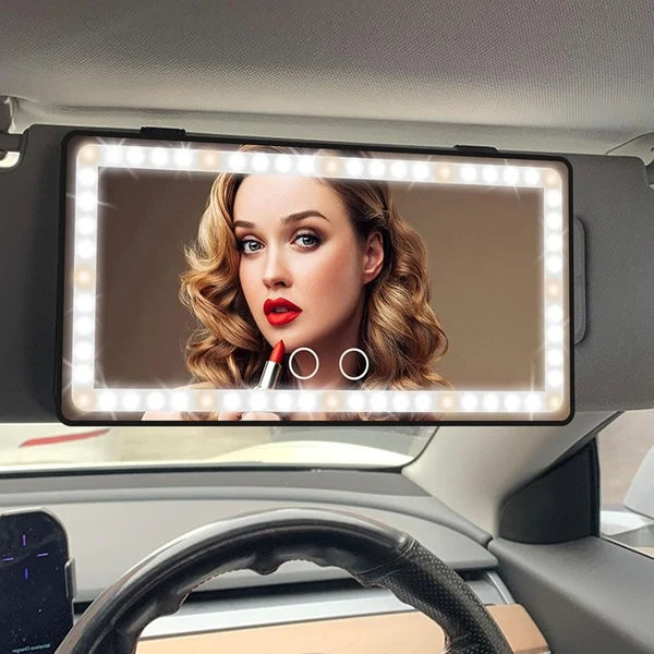 LED ogledalo za šminkanje u autu