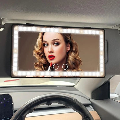 LED ogledalo za šminkanje u autu