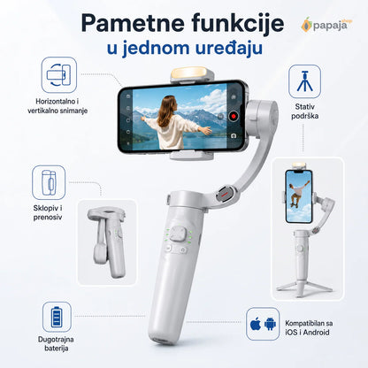 M1 3-Osni Gimbal Stabilizator za Telefon | Papaja Shop