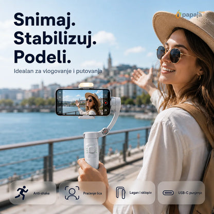M1 3-Osni Gimbal Stabilizator za Telefon | Papaja Shop
