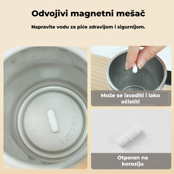 Magična šolja na magnet sa LCD ekranom