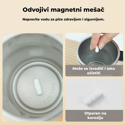 Magična šolja na magnet sa LCD ekranom