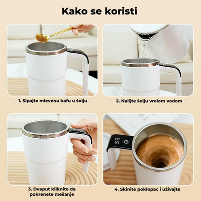 Magična šolja na magnet sa LCD ekranom