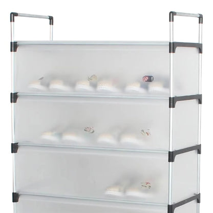 Metalna polica za cipele sa 6 pregrada
