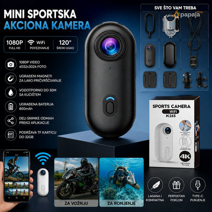 Mini Akciona Kamera 1080P sa WiFi | Papaja Shop