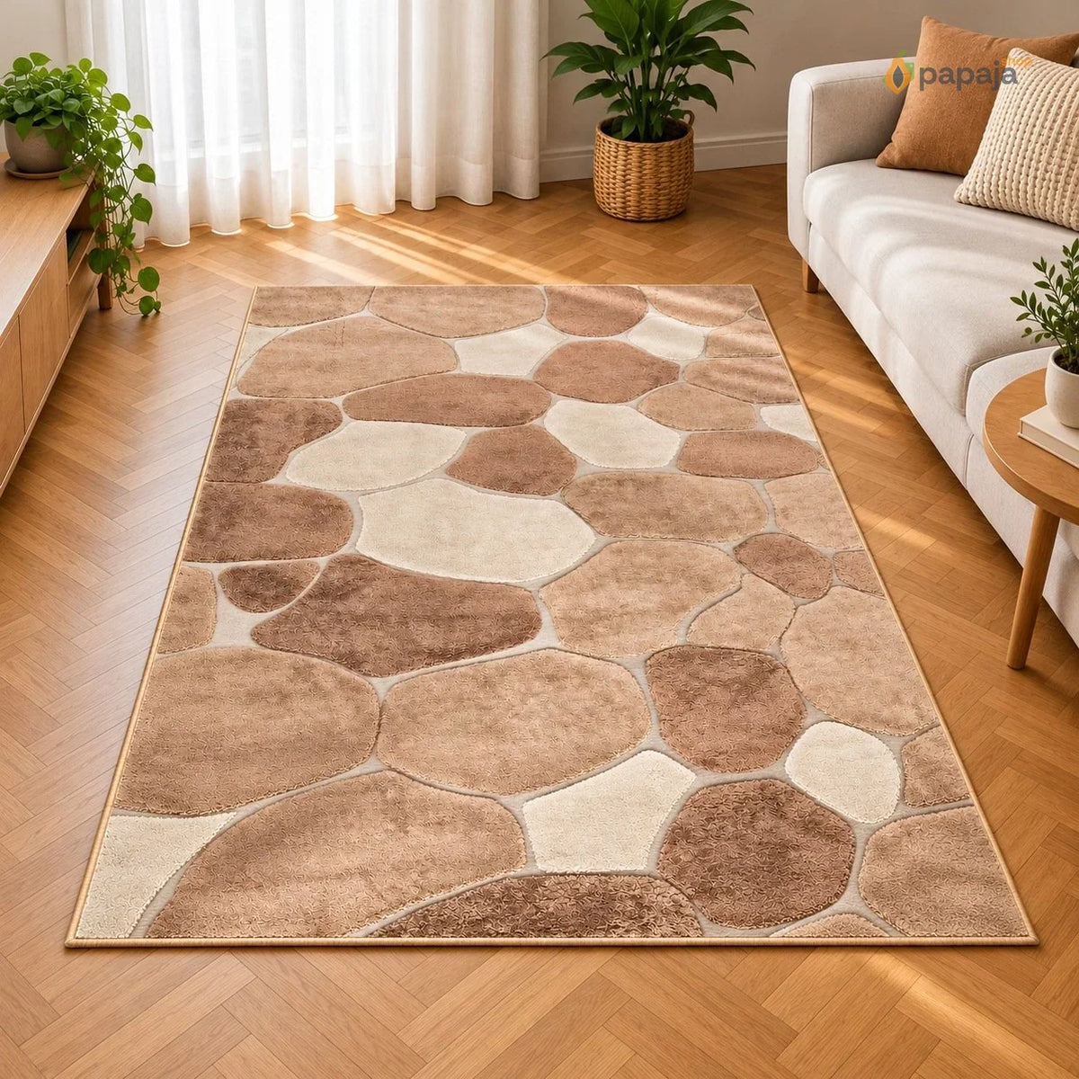 Reljefni tepih – Talasi, Ovali i Kamenčići | Papaja Shop
