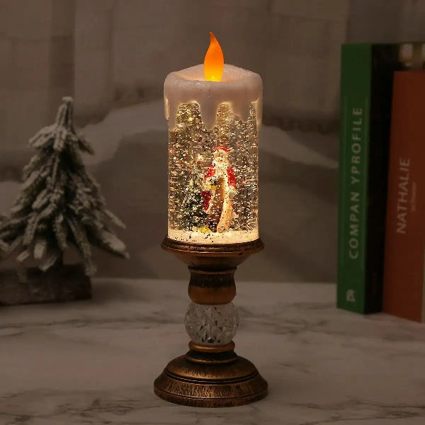 Novogodišnja lampa sveća sa Deda Mrazom - Lampa sa Deda Mrazom
