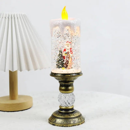 Novogodišnja lampa sveća sa Deda Mrazom - Lampa sa Deda Mrazom
