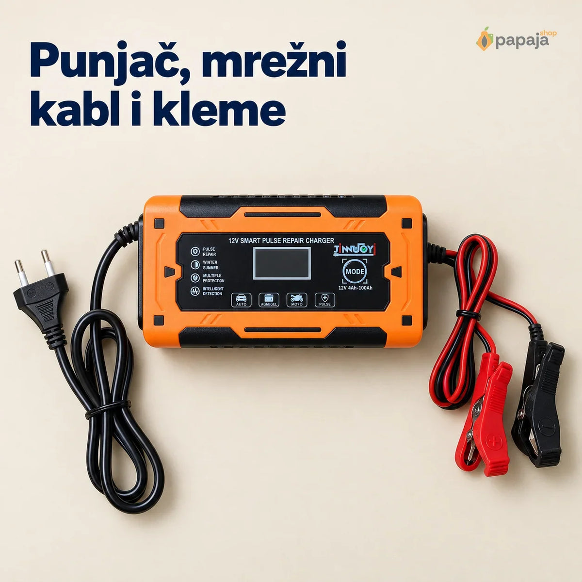 Pametni punjač akumulatora 12 V 6 A – NY-12-B | Papaja Shop
