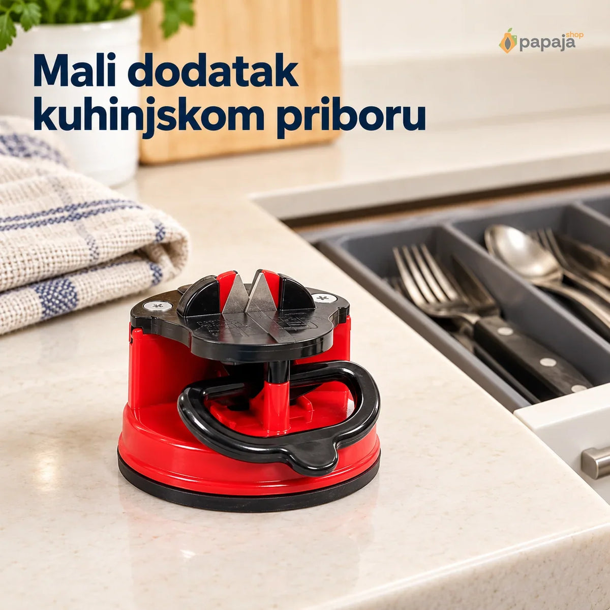 Oštrač za noževe — 1+1 GRATIS, paket od 2 komada | Papaja Shop