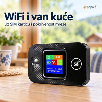 Prenosivi 4G LTE WiFi ruter u vikendici | Papaja