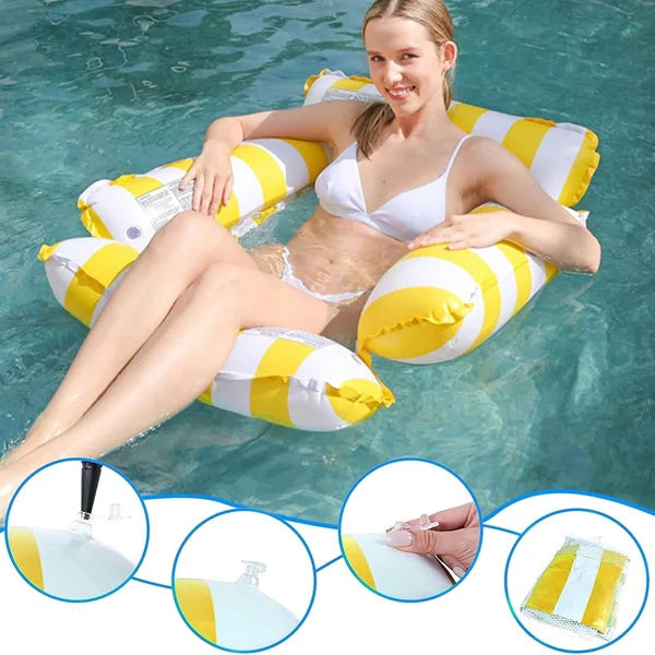 Plutajuća Stolica Za Plažu + Ručna Pumpa GRATIS