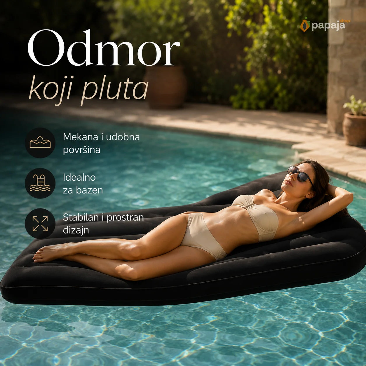 Premium Dušek na Naduvavanje | Papaja Shop