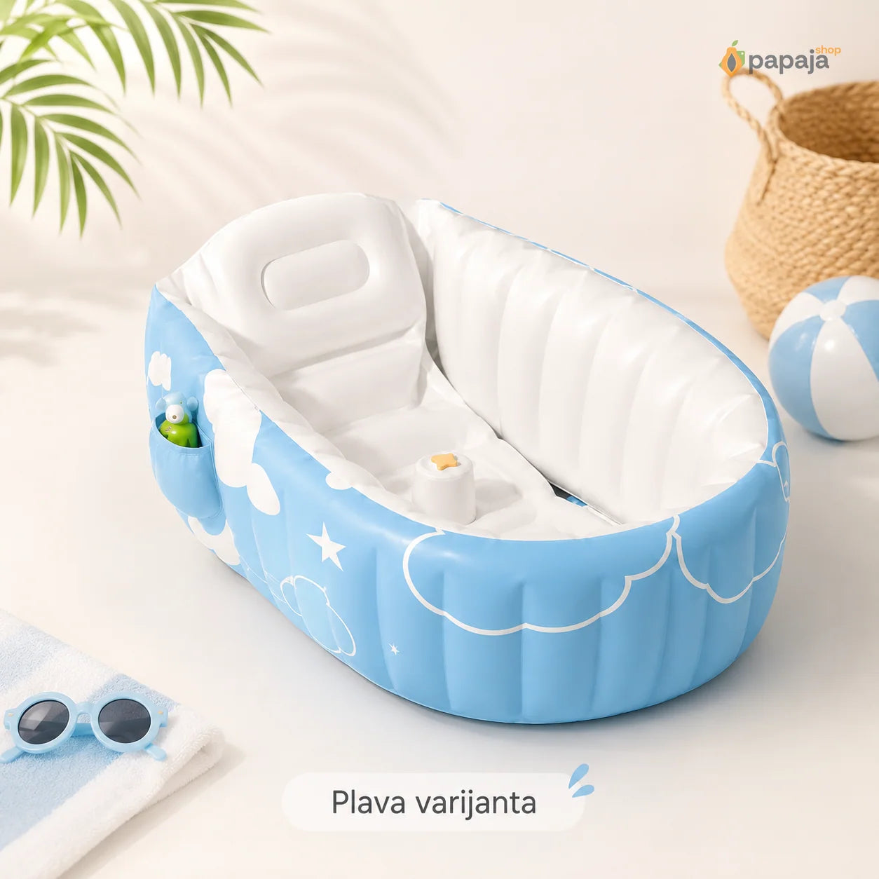 Rasklopiva Mini Kada Za Bebe Sa Jastukom | Papaja Shop