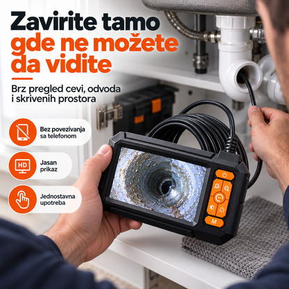 Inspekcijska Endoskopska Kamera sa Ekranom