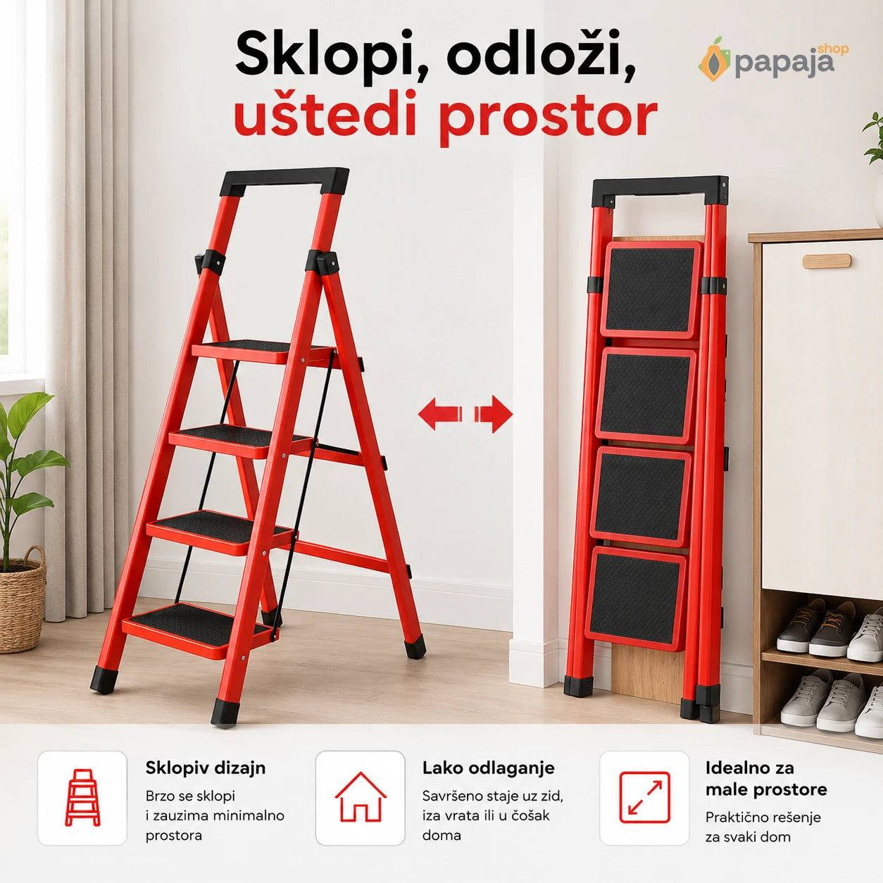 Sklopive merdevine – sklopi, odloži, uštedi prostor