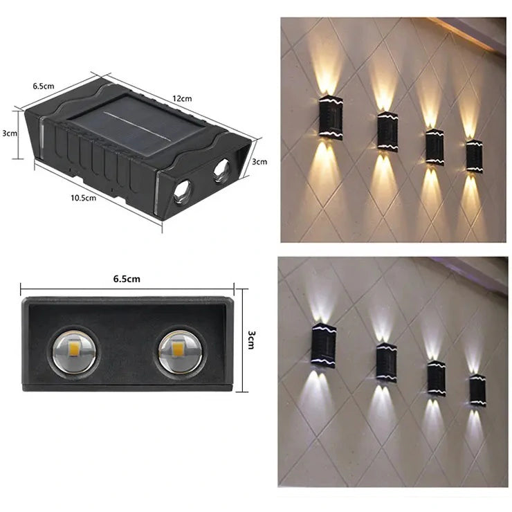 Solarne zidne lampe - 4 komada