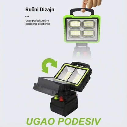 Solarni LED Reflektor lampa - žuto i belo svetlo 200w