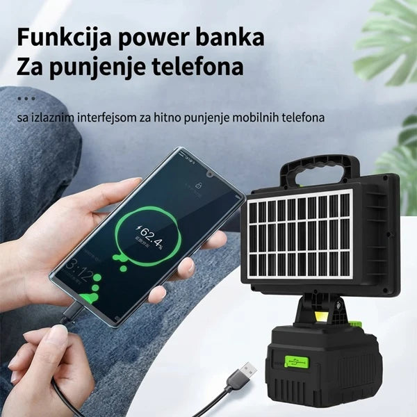 Solarni LED Reflektor lampa - žuto i belo svetlo 200w