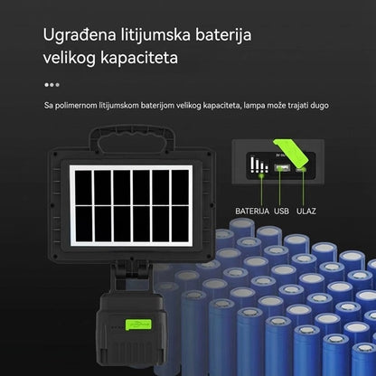 Solarni LED Reflektor lampa - žuto i belo svetlo 200w